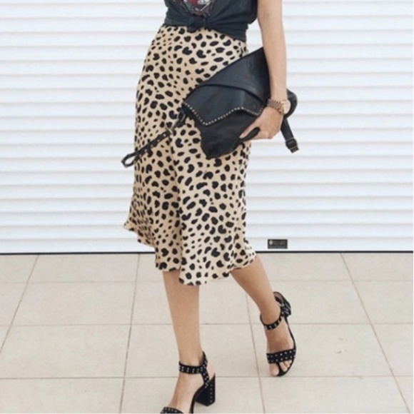 Rachel Zoe Dresses & Skirts - 2 Rachel Zoe Skirt Midi Leopard Animal TRENDING